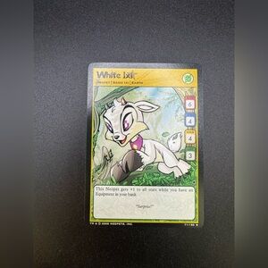 Neopets TCG 71/150 White Ixi Darkest Faerie Basic Uncommon NM